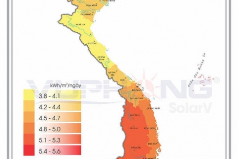Bản Đồ Bức Xạ Và Sức Nóng Mặt Trời Tại Việt Nam 
