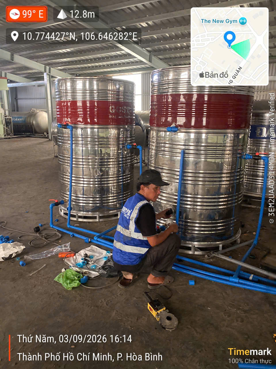 gostar bảo kiểm tra hệ thống nước nóng năng lượng mặt trời