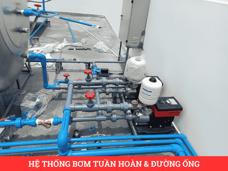 Bơm tuần hoàn cho hệ thống nước nóng năng lượng mặt trời công nghiệp