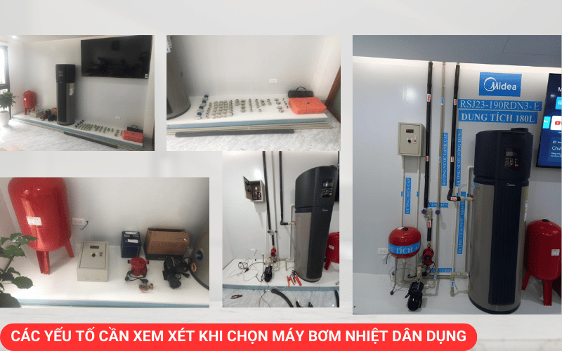 Những yếu tố cần xem xét khi chọn mua máy bơm nhiệt dân dụng