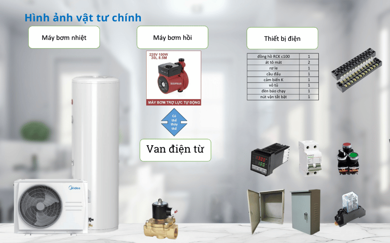 Vận tư bơm nhiệt split 2 khối