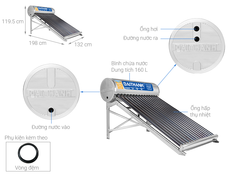 phụ kiện máy nước nóng năng lượng mặt trời đại thành