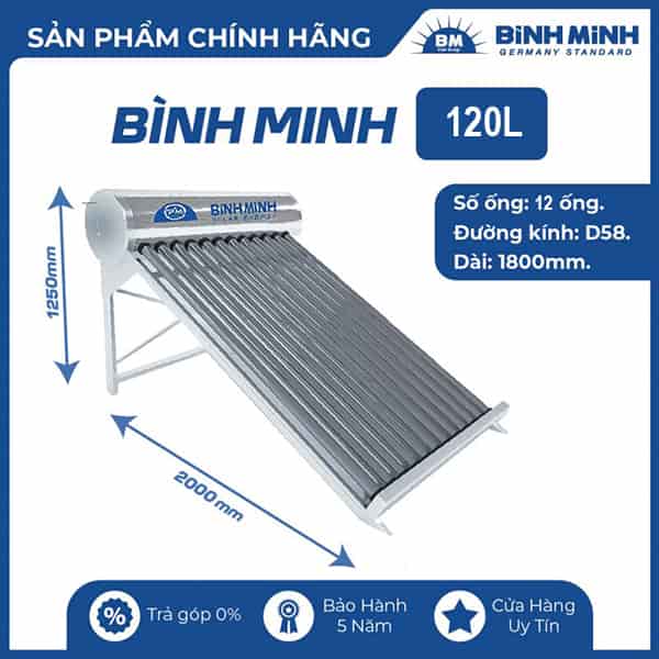 Máy nước nóng năng lượng Bình Minh