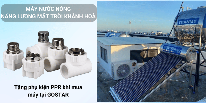 Máy nước nóng năng lượng mặt trời khánh hoà