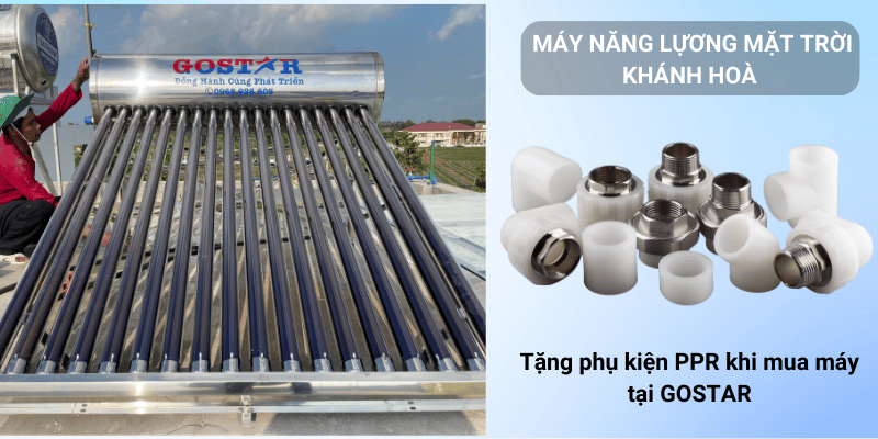 Máy nước nóng năng lượng mặt trời khánh hoà