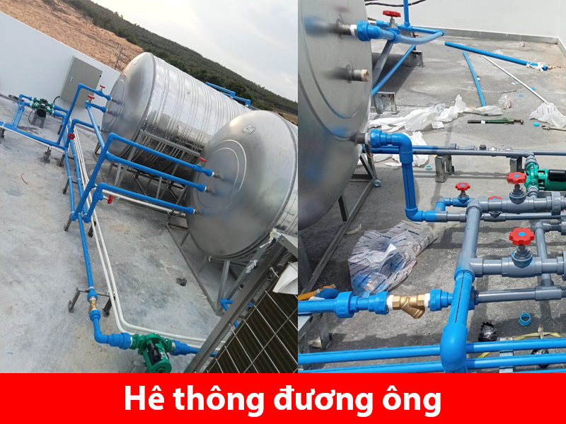 đường ống nước hệ thống hệ thống nước nóng năng lượng mặt trời công nghiệp