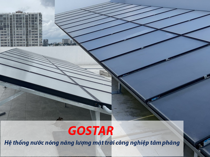 hệ thống nước nóng năng lượng mặt trời công nghiệp tấm phẳng