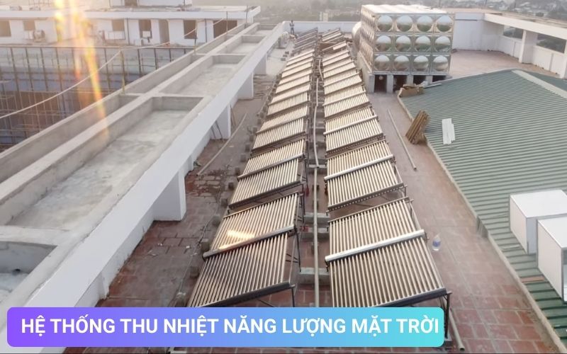 Hệ thống dàn thu nhiệt hệ thống nước nóng trung tâm cho bệnh viện