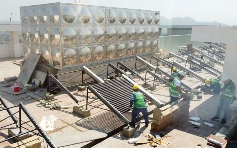 Thi công lắp đặt hệ thống nước nóng trung tâm cho bệnh viện