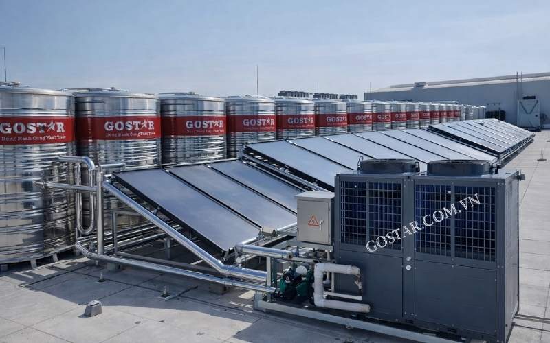 Hệ thống nước nóng trung tâm 20.000L
