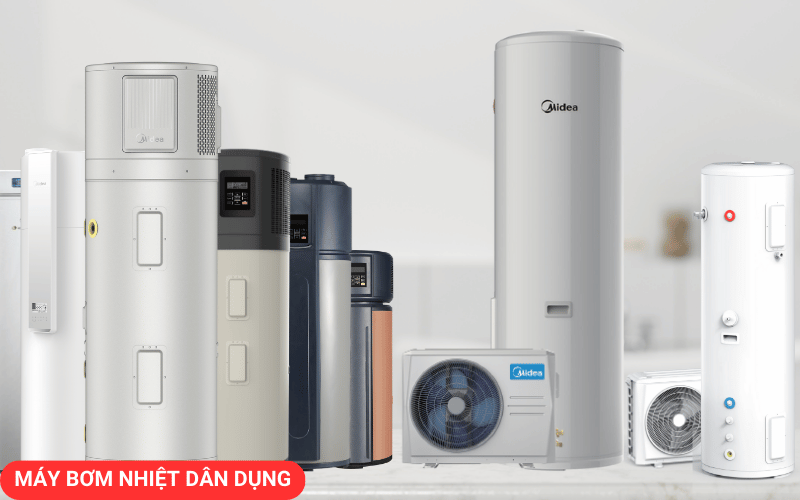 các loại Máy bơm nhiệt dân dụng