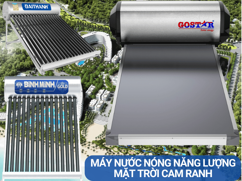 Máy nước nóng năng lượng mặt trời Cam Ranh