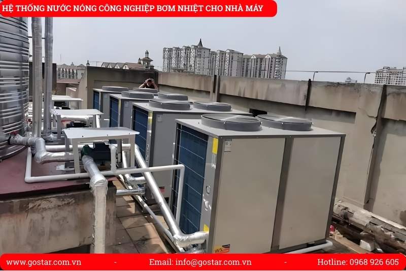 hệ thống bơm nhiệt công nghiệp cho bệnh viện