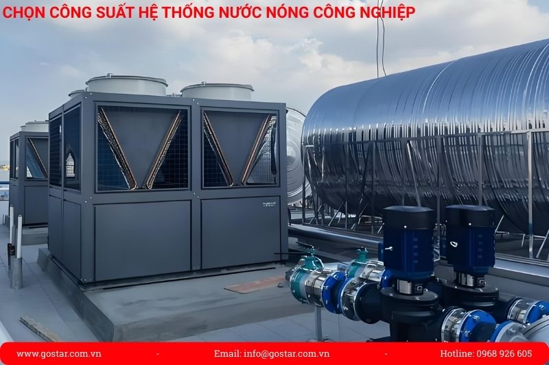 Cách tính công suất hệ thống nước nóng công nghiệp