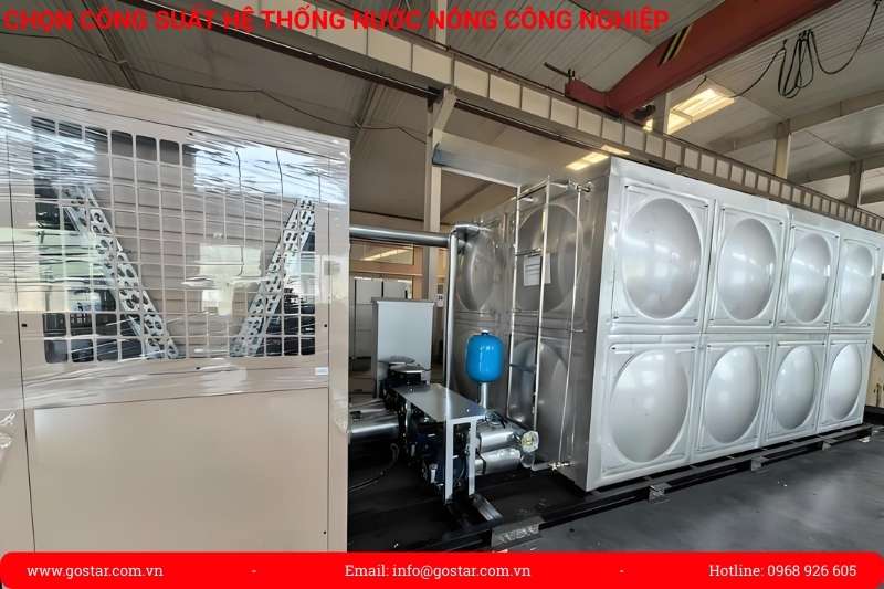 Cách tính công suất hệ thống nước nóng công nghiệp