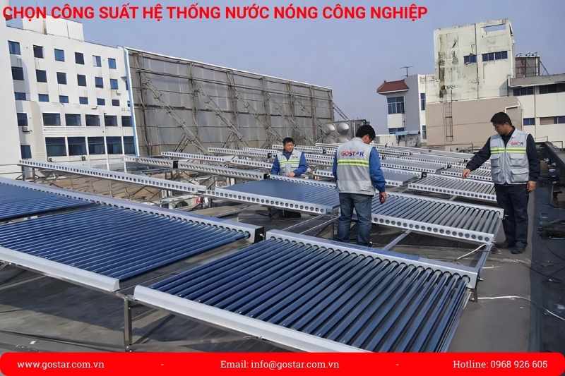 Cách tính công suất hệ thống nước nóng công nghiệp