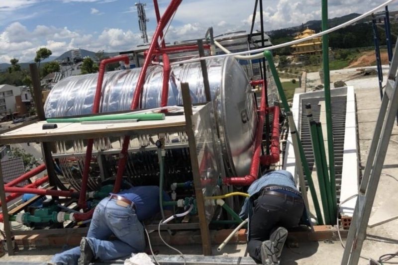 lợi ích khi sử dụng hệt thống nước nóng công nghiệp cho nhà máy