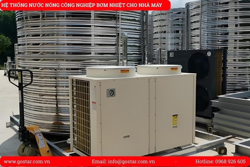 Hệ thống nước nóng công nghiệp bơm nhiệt cho nhà máy thuỷ sản