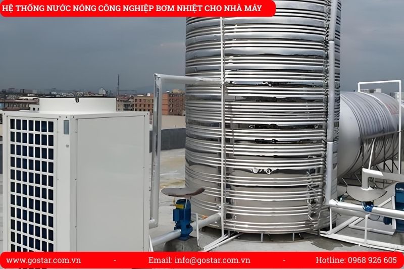 Hệ thống nước nóng công nghiệp cho nhà máy thực phẩm