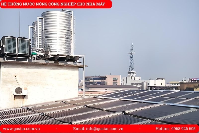 Hệ thống nước nóng công nghiệp bơm nhiệt cho xưởng dệt
