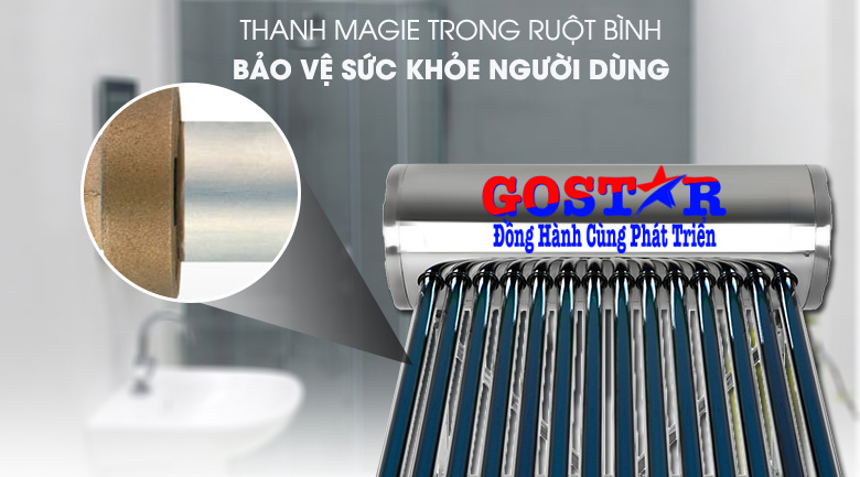 Máy nước nóng năng lượng mặt trời inox 304